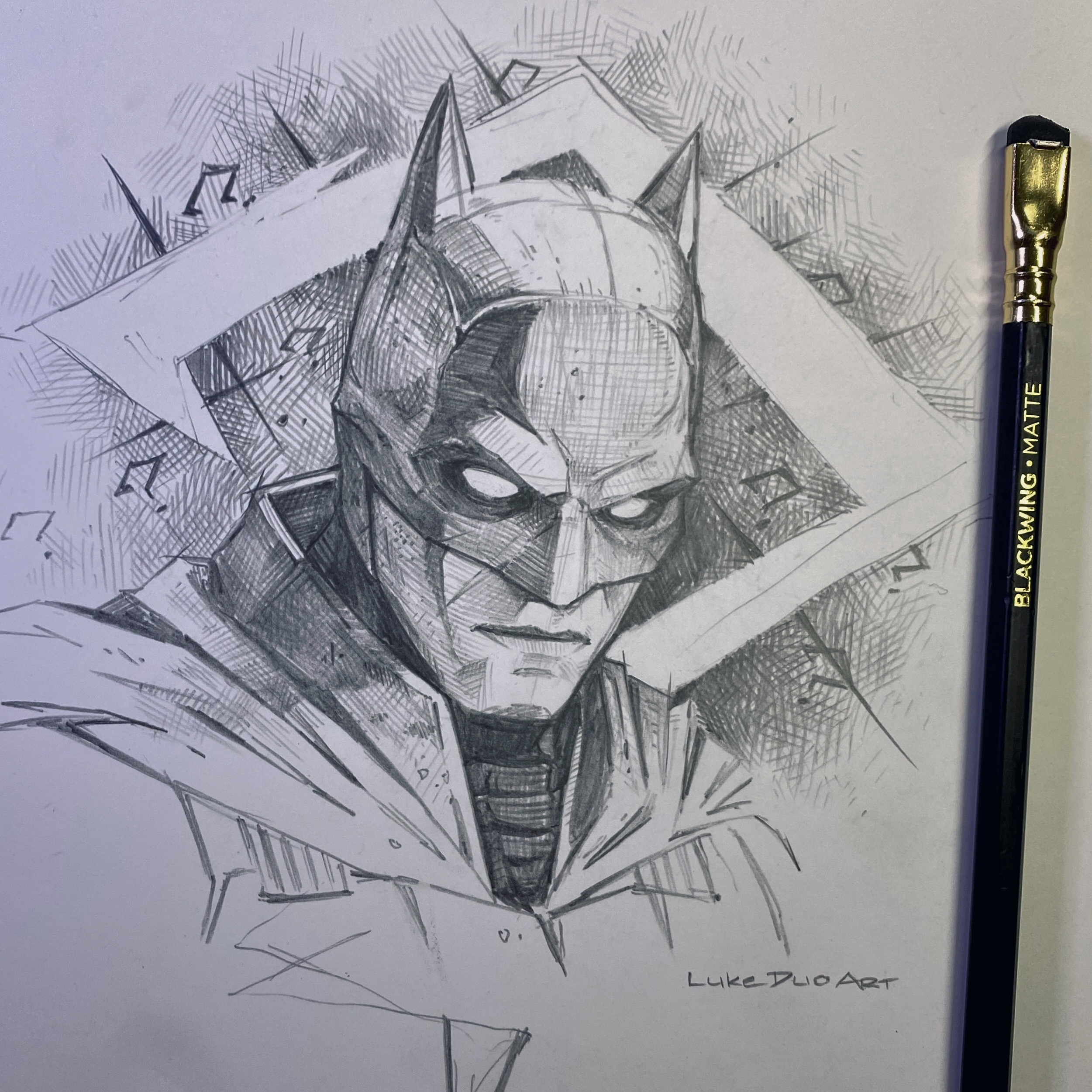 The Batman Sketch by lukeduoart on DeviantArt