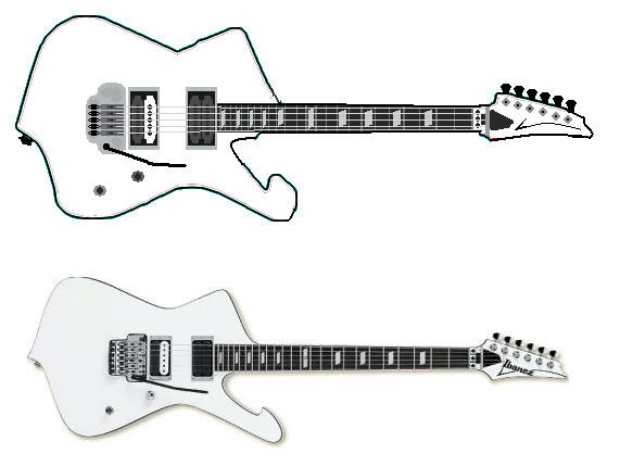 Ibanez Iceman in MS Paint by shadowhun on DeviantArt