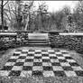 Ckeckered Background BW Stock