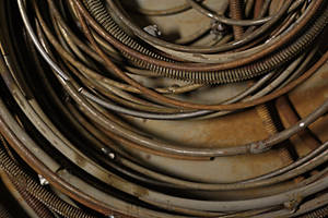 abstract metal rings stock 189