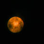 Orange Blood Moon Stock