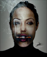 angelina smoking