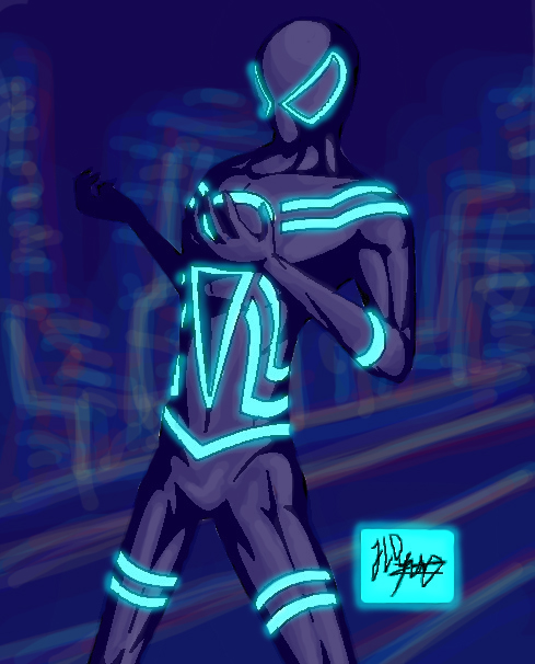 Spiderman Crossover TRON