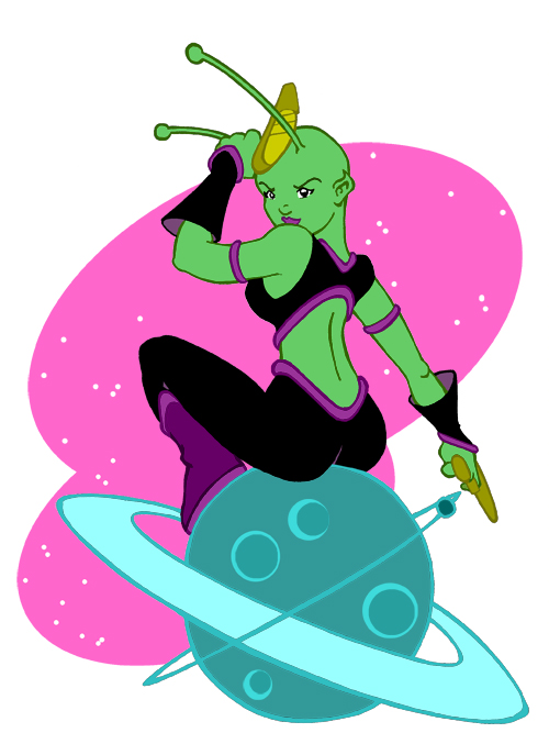 Space Alien Girl by Sideways8Studios on DeviantArt