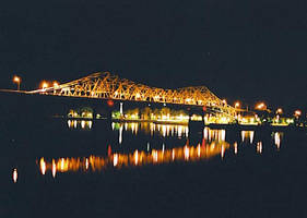 nighttime bridge