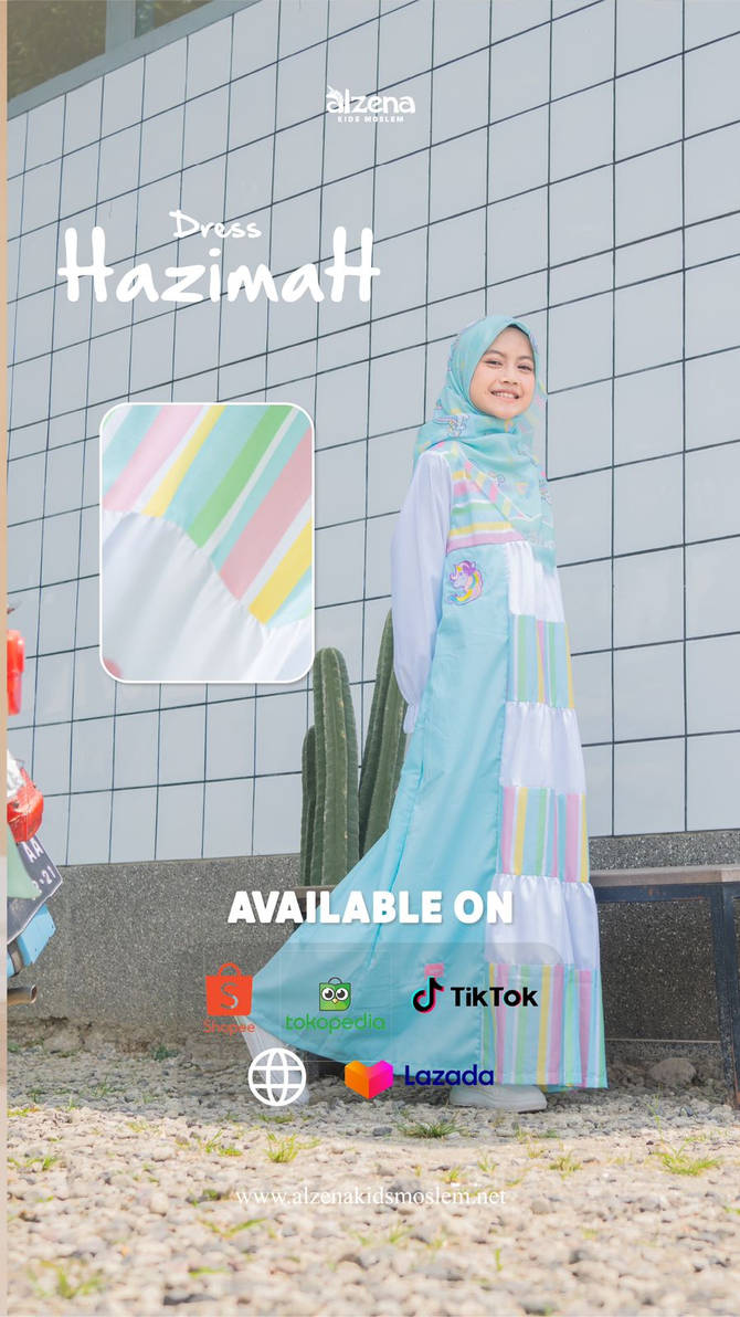 Hazimah Dress Varian Tosca by Alzena Kids Moslem by alzenakids1402 on ...