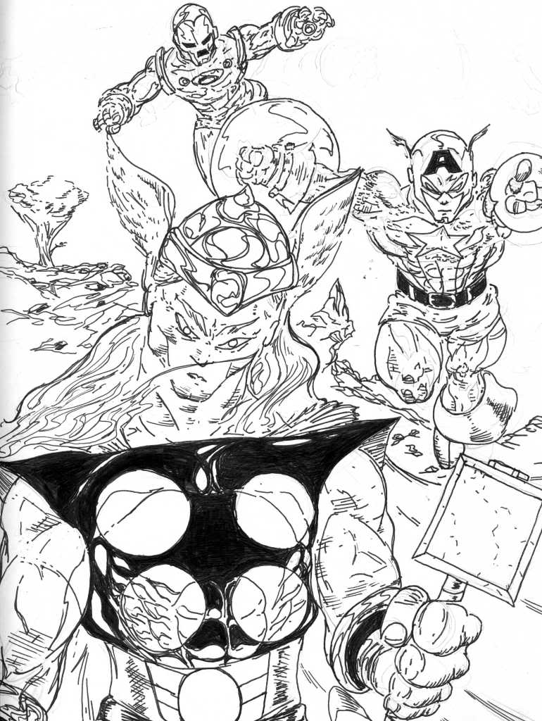 Disegno Degli Avengers Da Colorare