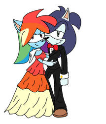 Rainbow Dash And Soarin Sonic Version