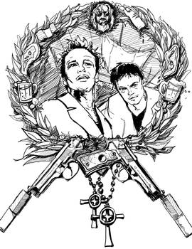 Black and White Boondock Saints