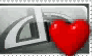 dA Beating Heart Stamp