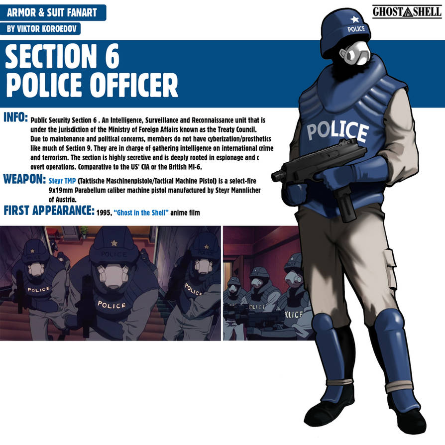 Section 6 Police Officer|Ghost in the Shell by Pino44io on DeviantArt