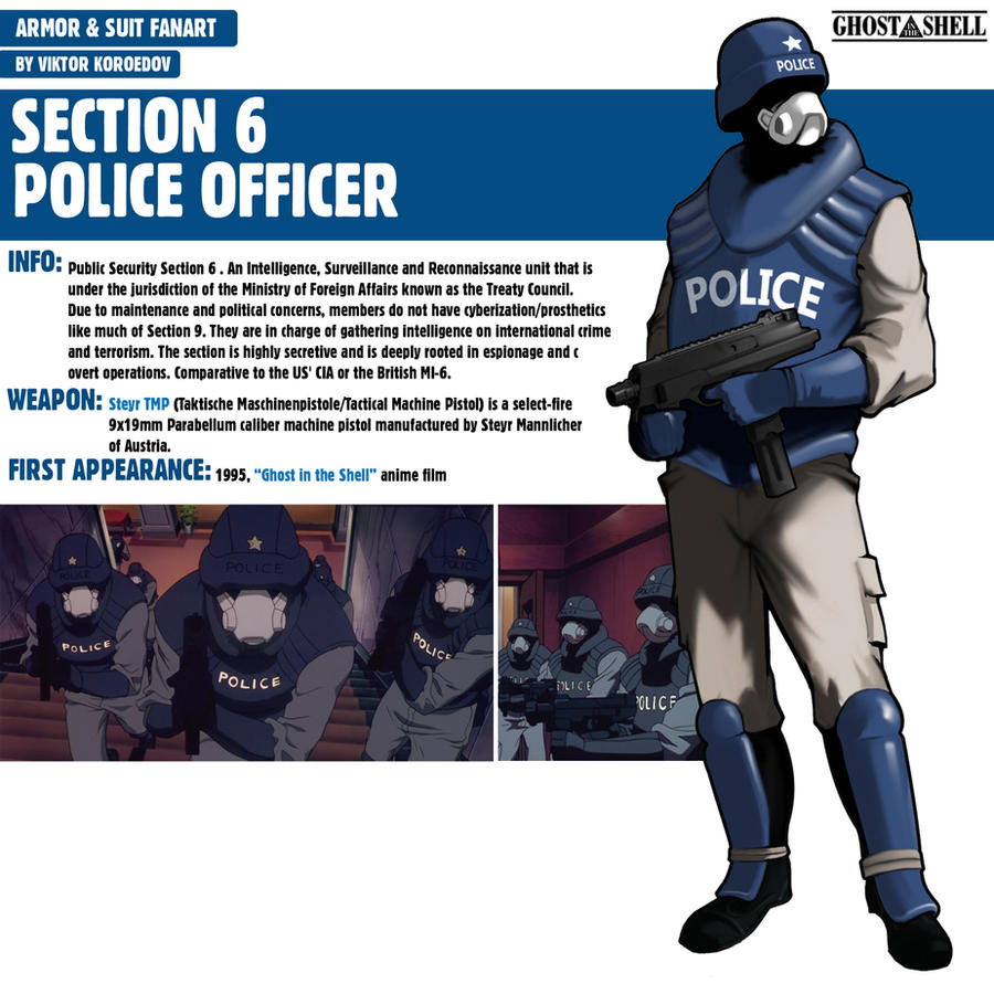 Section 6 Police Officer|Ghost in the Shell by Pino44io on DeviantArt