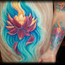 lotus painting and tattoo