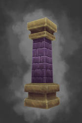 Hand Painted Pillar