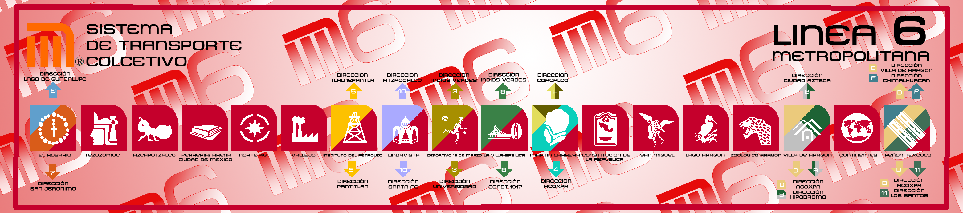 Metro Df Linea 6 By Latutart On Deviantart