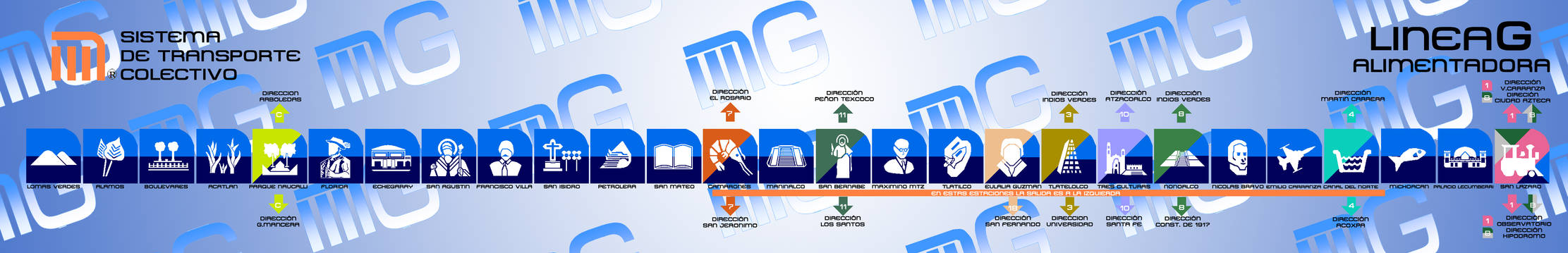 Linea G Metro DF Linea G by Nixediusly on DeviantArt