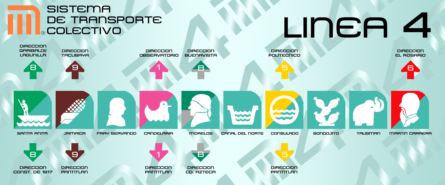 Metro Df Linea 4 By Latutart On Deviantart