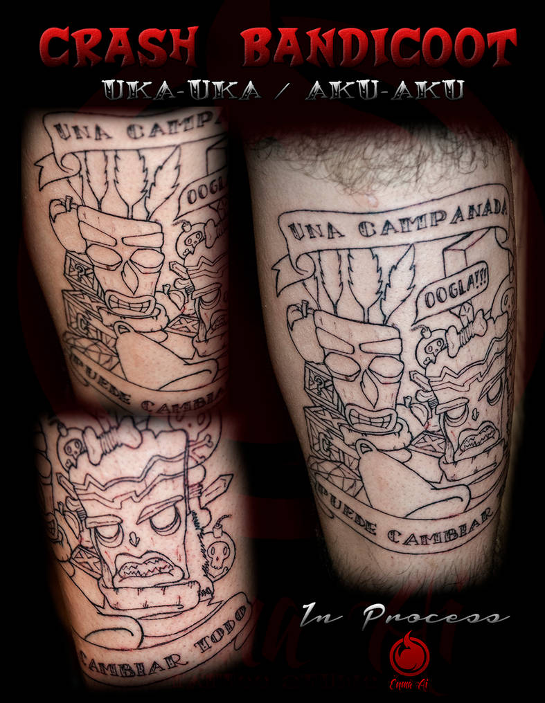 AkuAku - Significados de Tatuagens - #akuaku #crashbandicoot #tattoo #