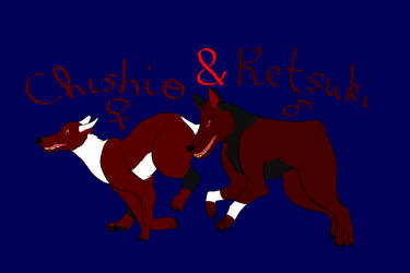The 4th of Inktober: Ketsuki and Chishio!