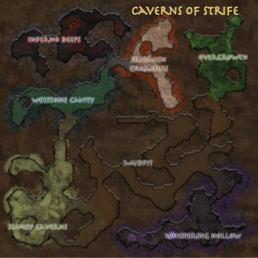 Strife Map Caverns of Strife - Dungeon map by Freimgul on DeviantArt