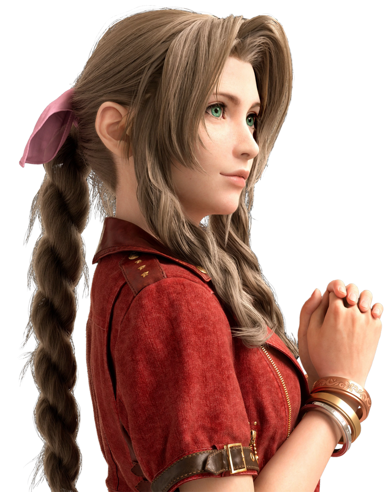 Final Fantasy VII Remake Aerith Render by Crussong on Final Fantasy VII Remake Aerith Render by Crussong on