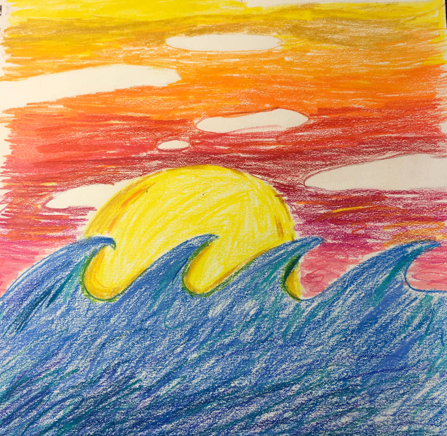 Рисунок красота моря окружающий мир 2 класс. Рисование моря для детей. Море цветными карандашами. Море рисунок для детей. Красота моря рисунок.