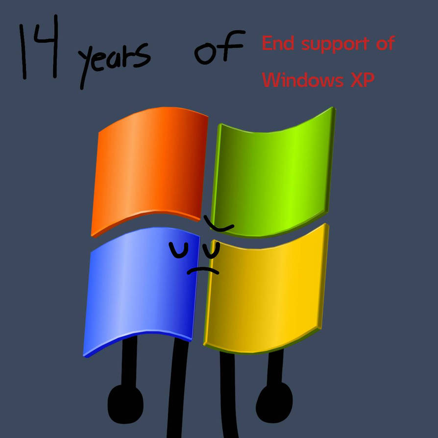 14 years of end support of Windows XP by Memphisanimate1997 on DeviantArt