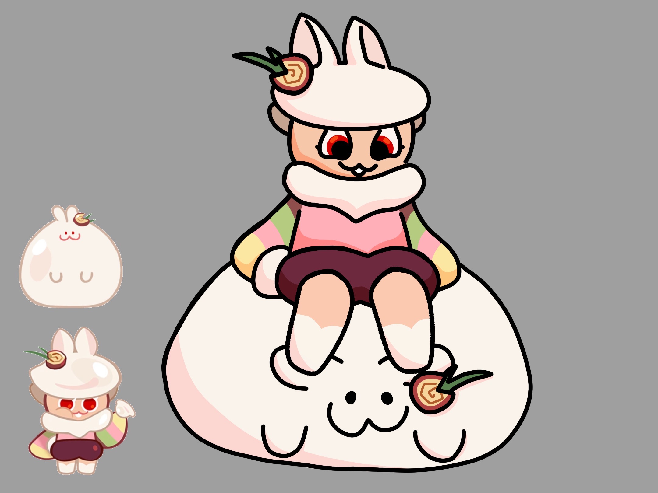 Moon rabbit cookie by parakeetdoodles on DeviantArt