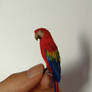 1:12th scale miniature parrot
