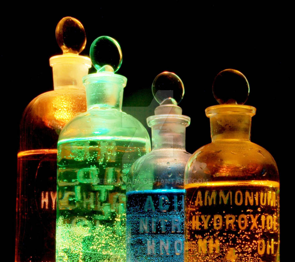 Chemicles in Flasks