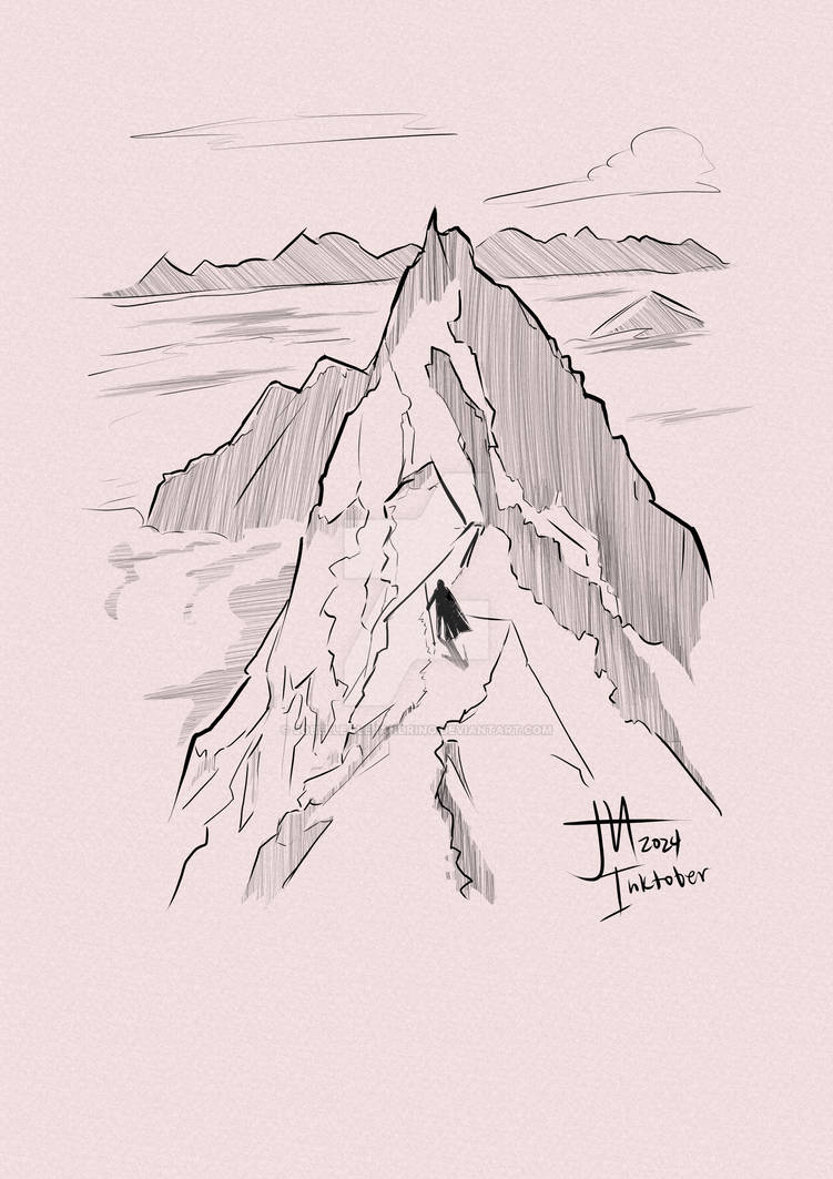 Inktober 2024 entry no. 19 Ridge by JobelleAlejandrino on DeviantArt