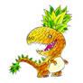 Monster of the Day #1271 Pineapple T-Rex Monster!