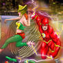 The Flash and Hawk Girls 2nd Tickle