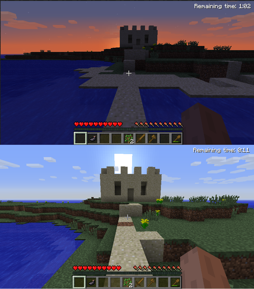 Minecraft Sandcastle Screenshots