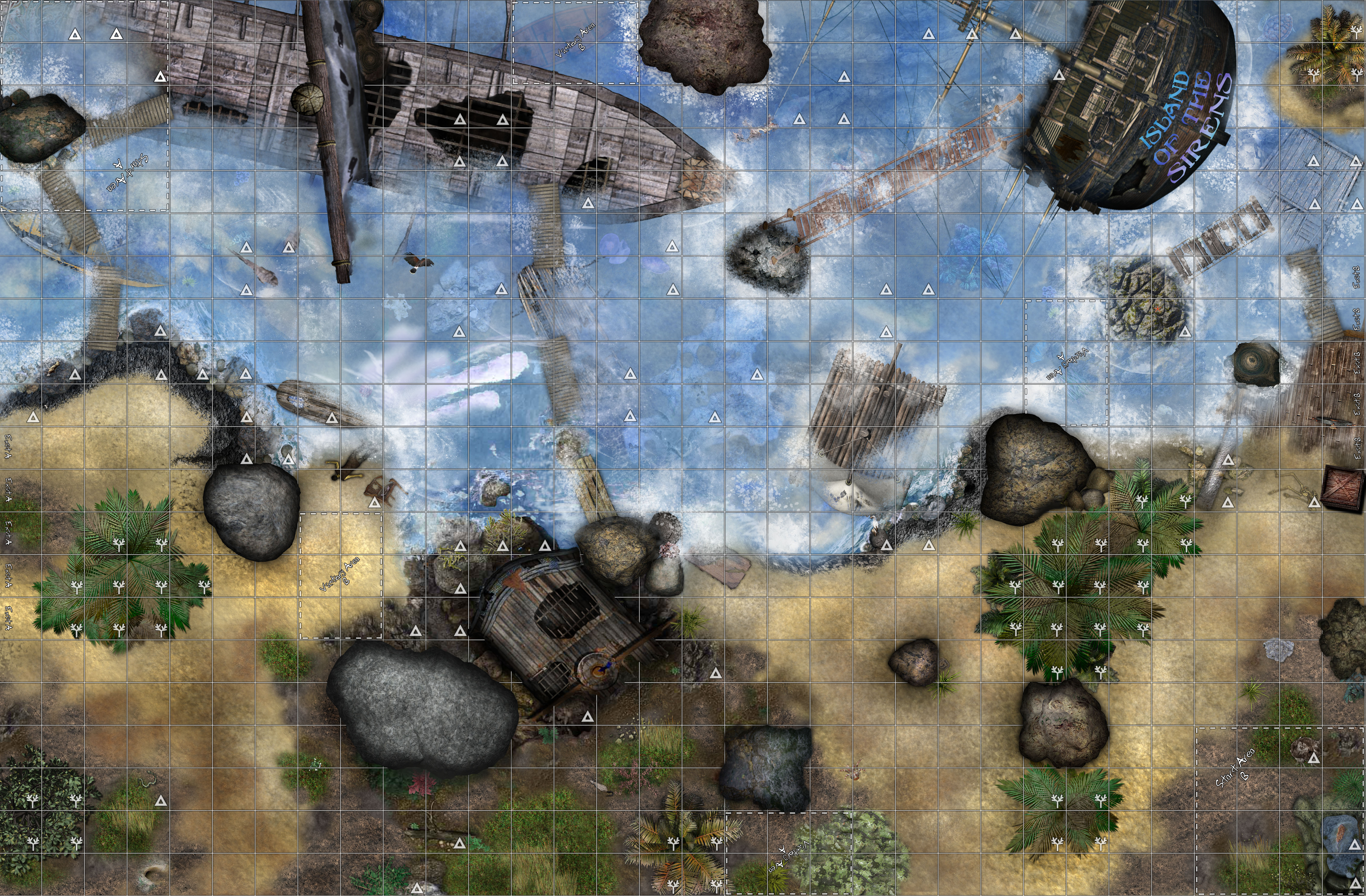 Island of the Sirens D and D Map