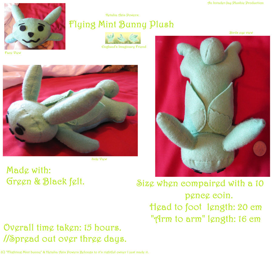 Hetalia: Flying Mint Bunny Plush by Invader-Jay on DeviantArt