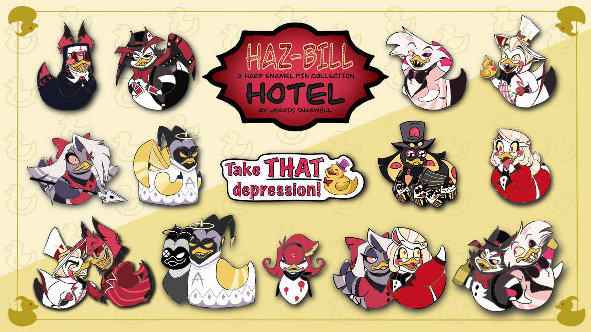 Hazbin Hotel - Enamel Pins by JessieInkswell on DeviantArt
