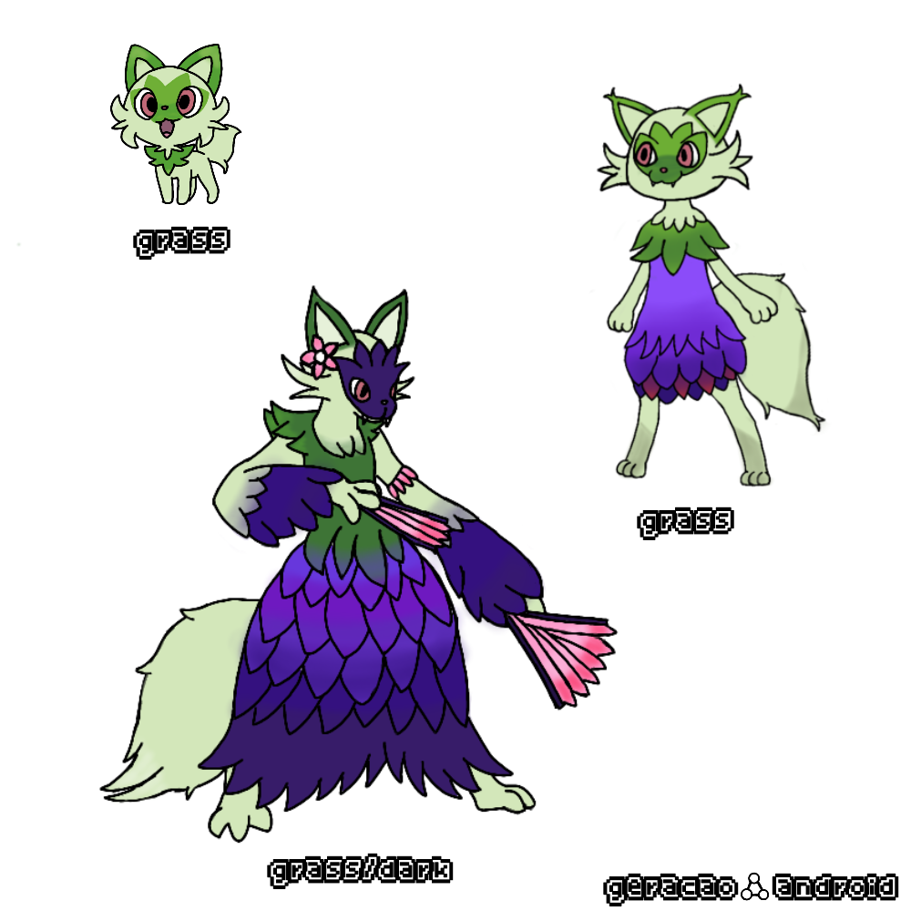 Sprigatito evolution by jonh1256 on DeviantArt
