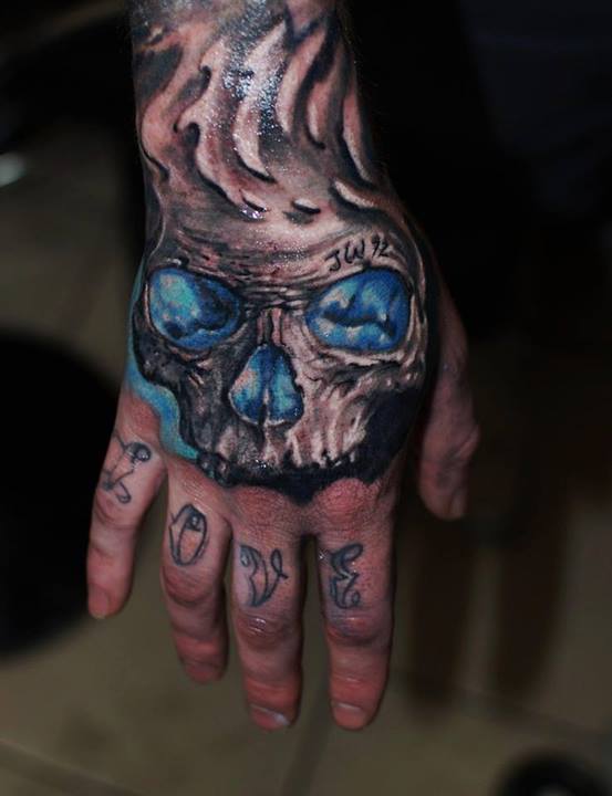 Ivan Bor Colour Realism Hand Tattoo Hammersmit