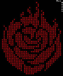 Ruby Rose Emblem ASCII Art