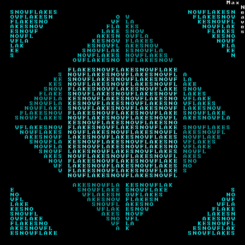 Snow Ascii Original ASCII Art #3 - Snowflake by The-Masked-Max on DeviantArt