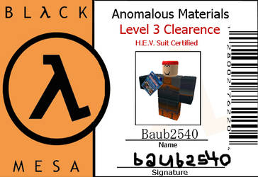 Baub2540's Black Mesa ID