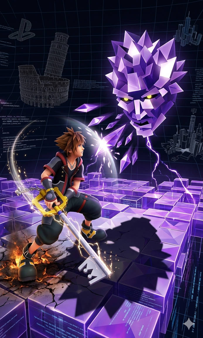 Sora Vs Polygon Man By Organiza On DeviantArt sora-vs-polygon-man-by-organiza-on-deviantart
