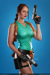 Lara Croft Promotional Model Cosplay