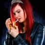 Smoking Scene Girl Portrait