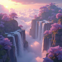 Floating Islands at Sunset