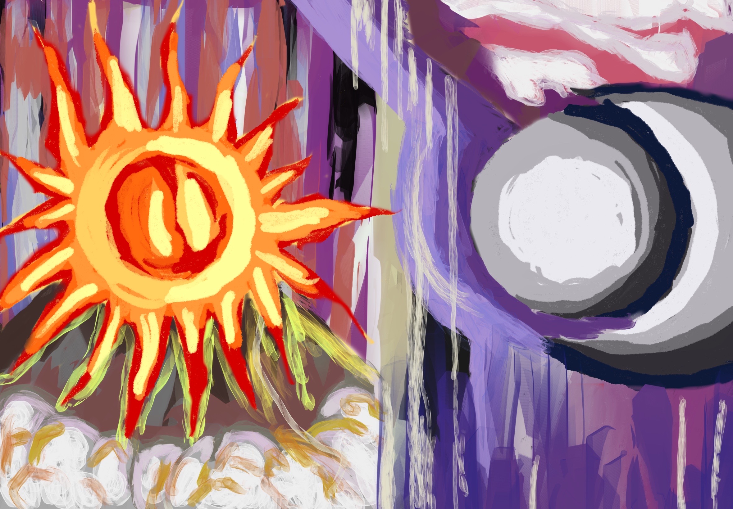 Sun Map Deviantart Sun and Moon. by Demo1122003 on DeviantArt