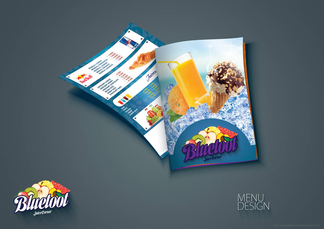 Blue Top Menu Bluetoot menu design by nabeelIbnHassan on DeviantArt