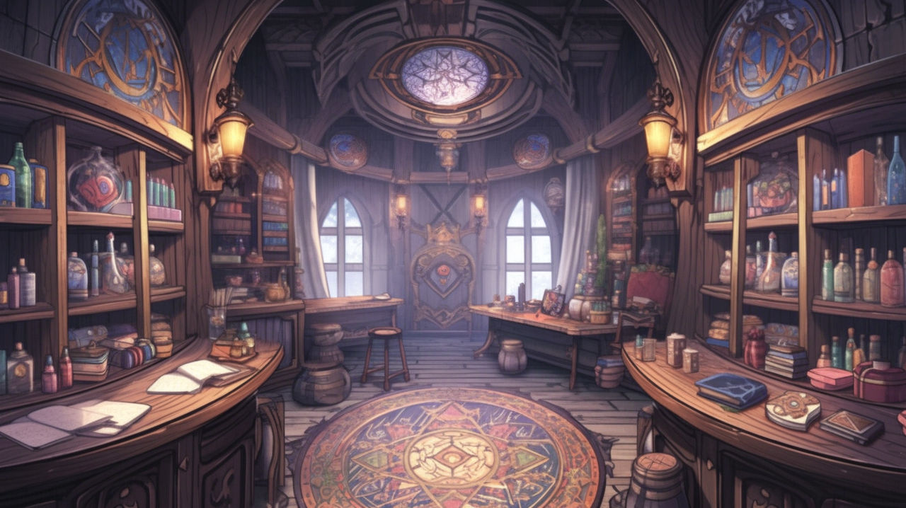 Potion Store Organized Potion shop by Mizakiiarte on DeviantArt
