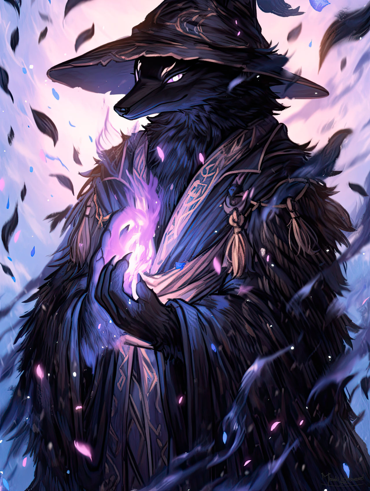 Dark Kitsune Sorcerer v1 by MizakiLightsword on DeviantArt